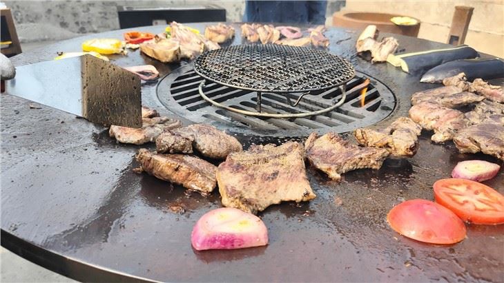 Corten Bbq Outdoor Kitchen Fireplace