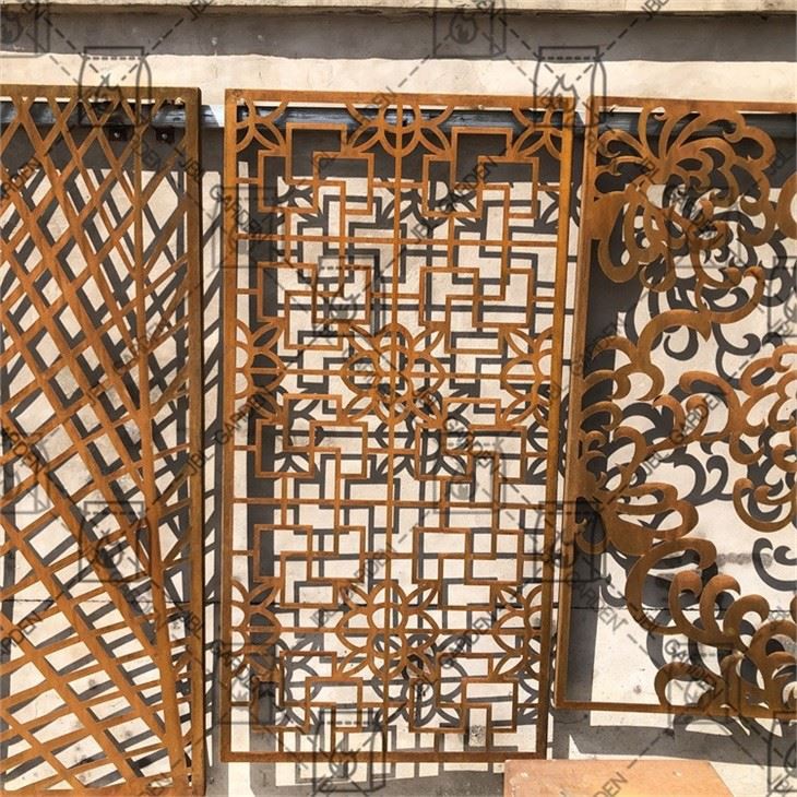 বিমূর্ত এবং আলংকারিক গোপনীয়তা স্ক্রীন প্যানেল