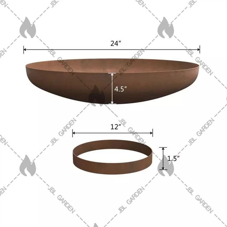 Round Fire Pit Cover Metal