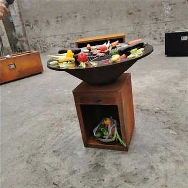 বাইরের রান্নাঘরের জন্য কর্টেন গ্রিল BBQ