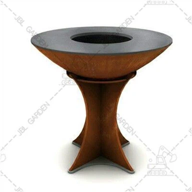কাঠকয়লা দিয়ে ফায়ার পিট