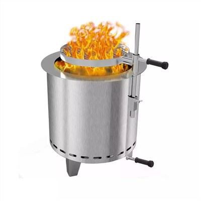 স্টেইনলেস স্টীল কম ধোঁয়া ফায়ার পিট