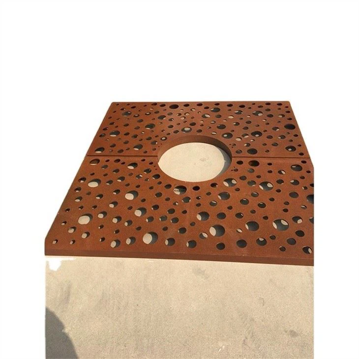 Weathering Steel Tree Grate