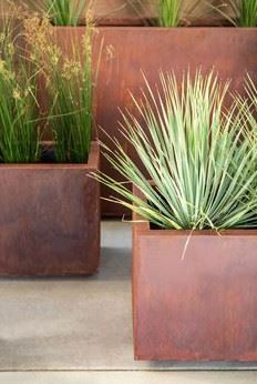 Modern Weathering Steel Flower Pots price