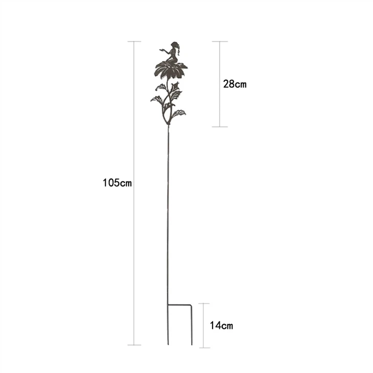 Metal Lawn Stake Decor