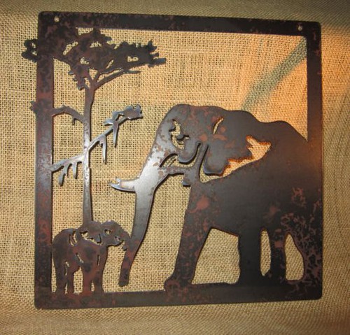 Elephants-Metal Art by steelmyart on Etsy Elephants-Metal Art by steelmyart on Etsy