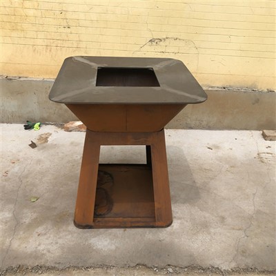 কর্টেন স্টিল চারকোল Bbq চুলা