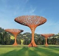 বাগানের জন্য ইস্পাত শিল্প ভাস্কর্য