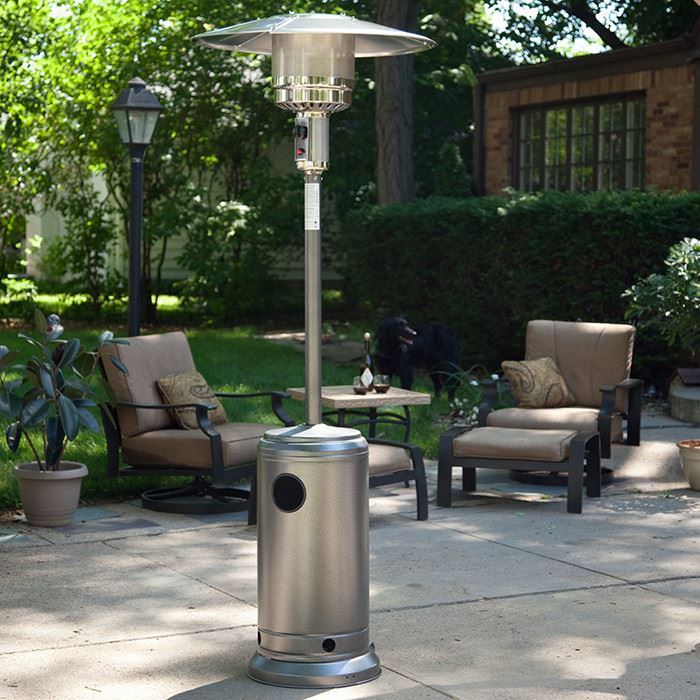 Stainless Steel Umbrella Freestanding Gas Patio Heater